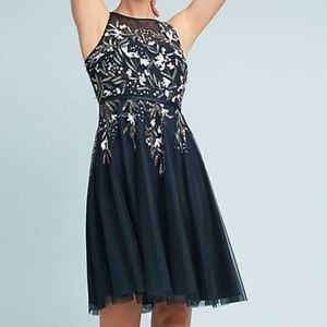 NWT Alexia Admor Embroidered Tulle Dress